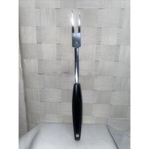 Vintage Foley USA Meat Carving Serving Meat Fork Chrome Plated USA 12”